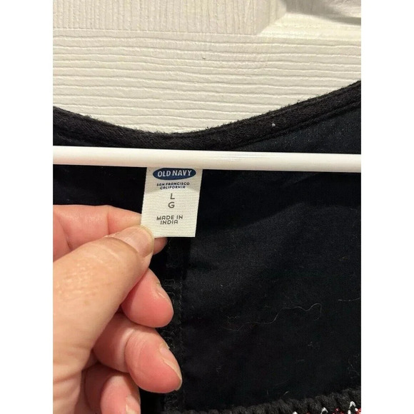 Old‎ navy black heirloom embroidered dress size Small - Picture 5 of 8